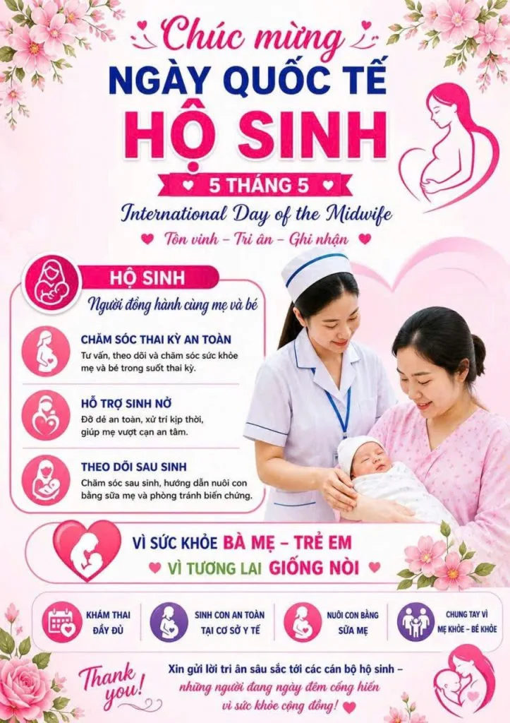 CHÚC MỪNG NGÀY QUỐC TẾ HỘ SINH 5/5